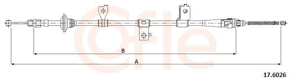  Cable de freno de mano trasero derecho KIA Rio 