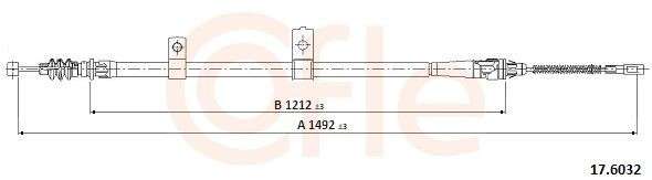 Cable de freno de mano trasero izquierdo KIA Sportage I