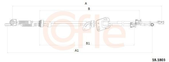 181803 Cofle Cable para caja de cambios manual