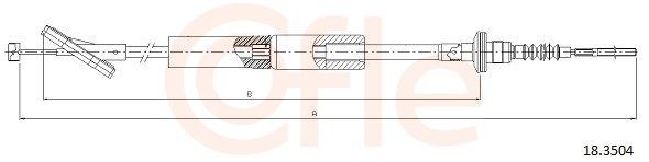 Cable de embrague 25181785 Opel