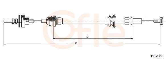 19208E Cofle Cable de accionamiento del embrague
