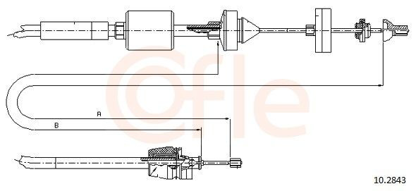 92102843 Cofle Cable de accionamiento del embrague