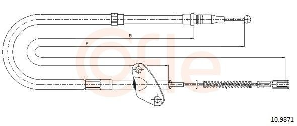 Cable de freno de mano trasero derecho Mercedes Bus 207-310 furgoneta (601) (1982 - 1996) precio, desde 22,04 EUR