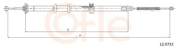 Cable de freno de mano trasero izquierdo Fiat Fiorino furgoneta (225) (2008 - 2026) precio, desde 15,94 EUR