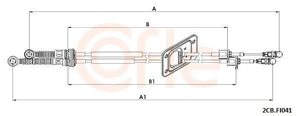Cable para caja de cambios manual para Fiat Tipo EGEA 356