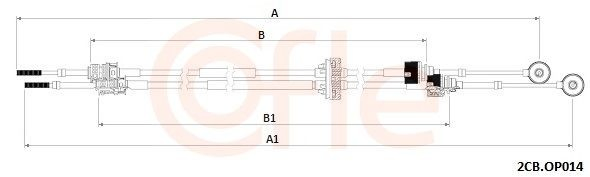 Cable para caja de cambios manual para Opel Insignia A G09