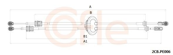 Cable de palanca de cambios Peugeot 408 RUSSIA