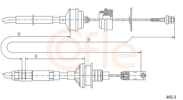 924923 Cofle Cable de accionamiento del embrague