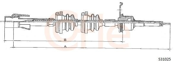 Cable de cuentakilómetros para Volkswagen Golf III 1E7