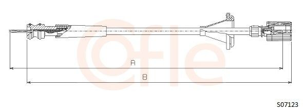 Cable del velocímetro Cofle S07123