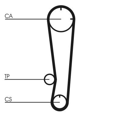 Comprar Kit de correa de distribución Lancer IV C6A, C7A