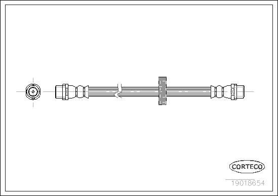 Tubo flexible de frenos delantero Passat  sedán (1988-1997) original desde 9,66 €