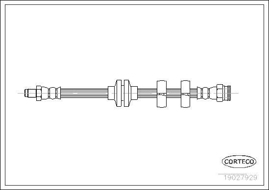 Precio del repuesto Tubo flexible de frenos delantero Bravo II hatchback