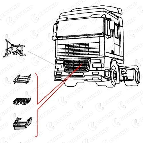 1689404 DAF Cubierta de estribo
