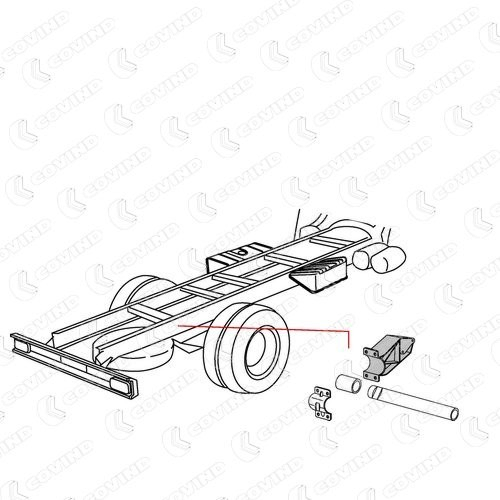 XF0518 Covind Soporte de aleta trasera