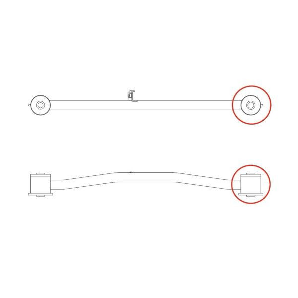 Comprar GV0042 CTR Buje delantero del brazo longitudinal trasero
