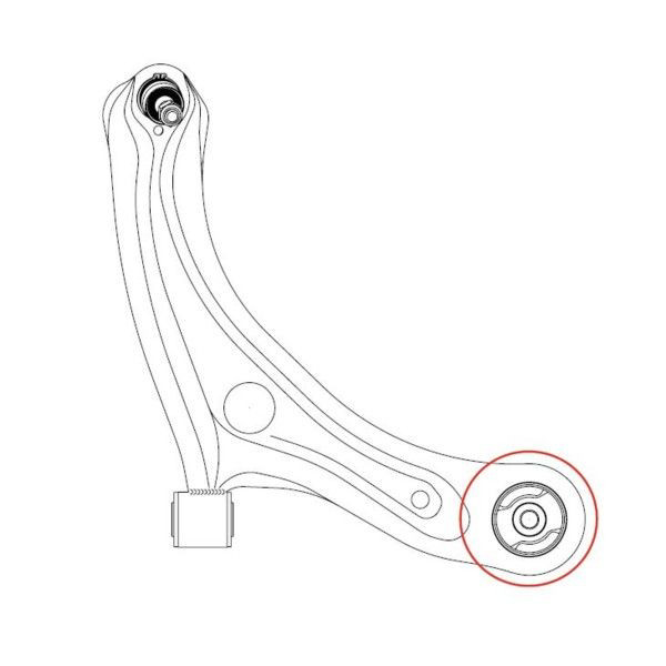 Silentblock del brazo de suspensión GV0130 CTR