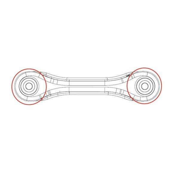 GV0422 CTR Silentblock de brazo transversal de suspensión trasera