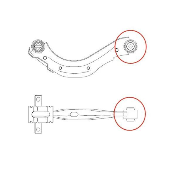 Comprar GV0423 CTR Silentblock del brazo superior de suspensión trasera