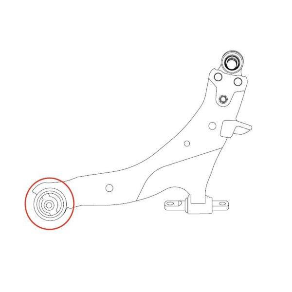 Silentblock del brazo de suspensión GV0438 CTR