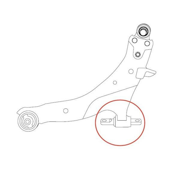 Silentblock del brazo de suspensión GV0439 CTR