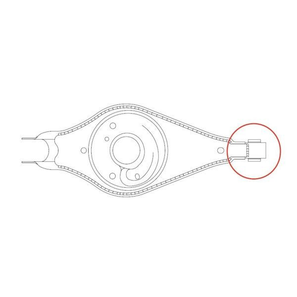 GV0555 CTR Buje del brazo inferior trasero