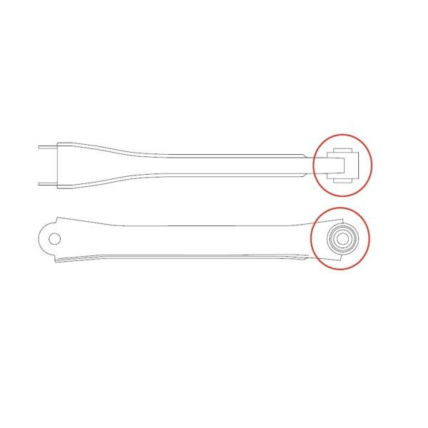 Buje del brazo longitudinal inferior trasero GV0742 CTR