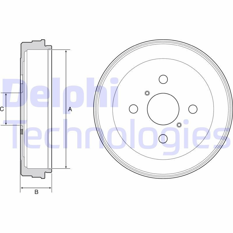 Comprar BF530 Delphi Tambor de freno trasero