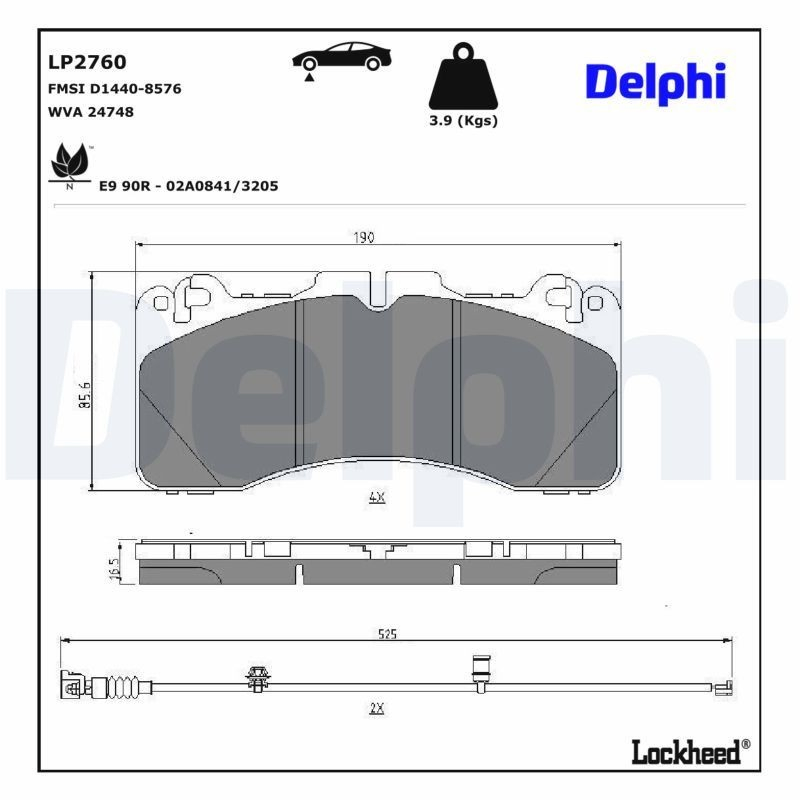 Comprar 044650W190 Toyota Pastillas delanteras de freno