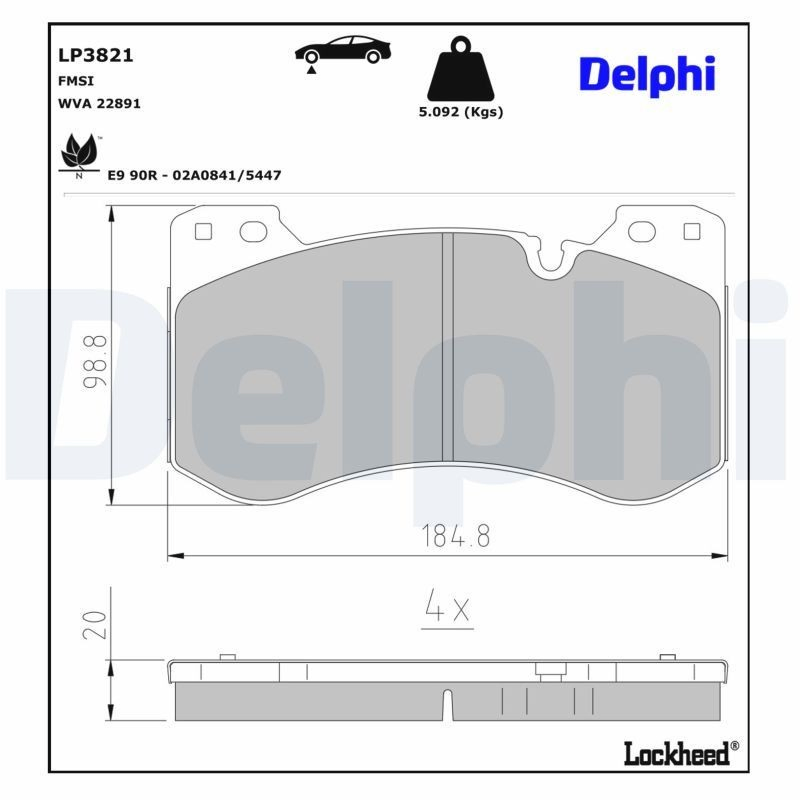 Comprar 34107884975 BMW Pastillas delanteras de freno