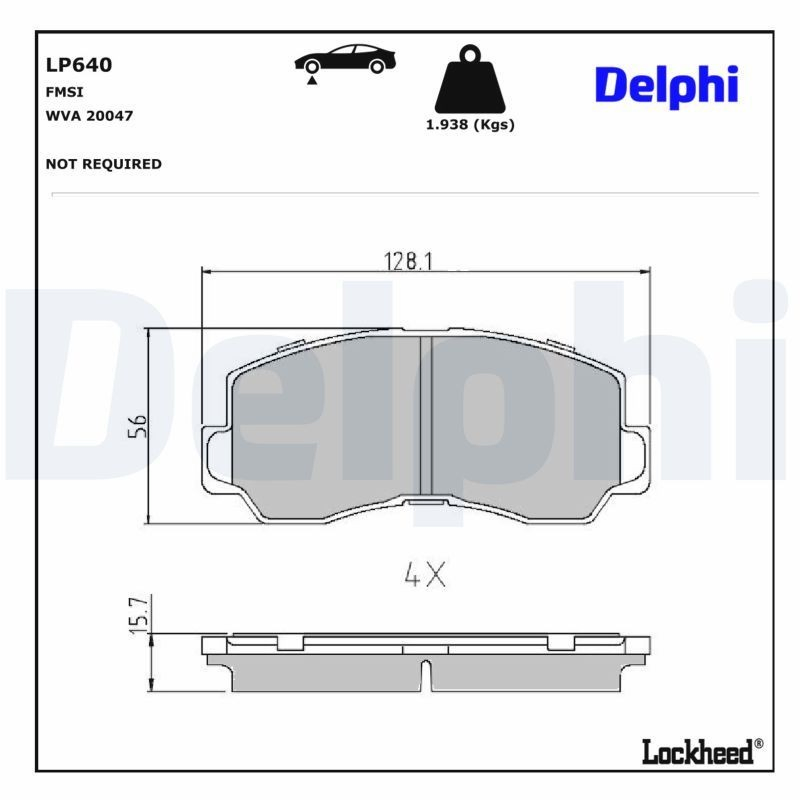 Comprar LP640 Delphi Pastillas delanteras de freno