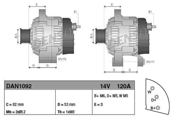 Generador Denso DAN1092