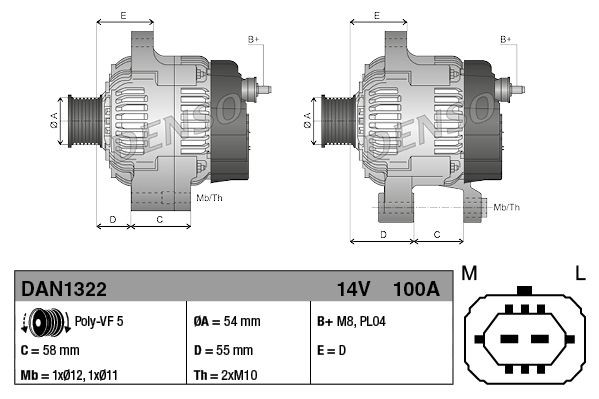Comprar 13520812 General Motors Dynamo