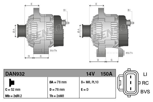 Comprar DAN932 Denso Dynamo