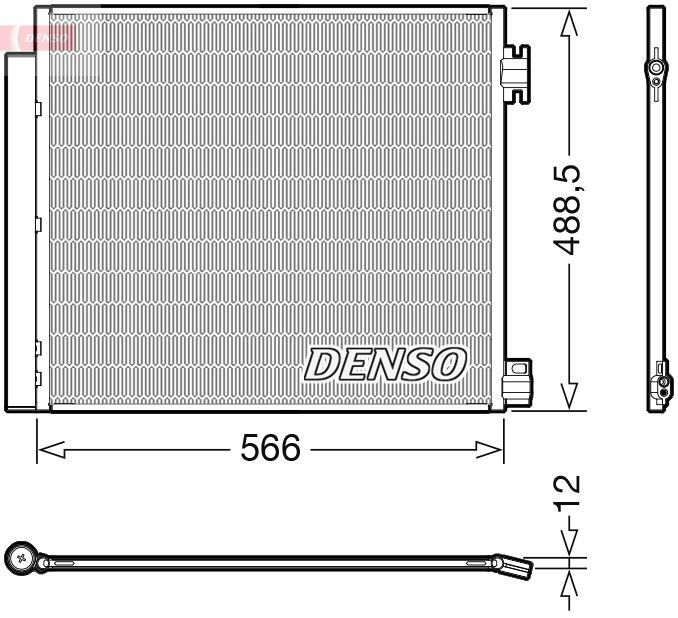 DCN46026 Denso Radiador de aire acondicionado