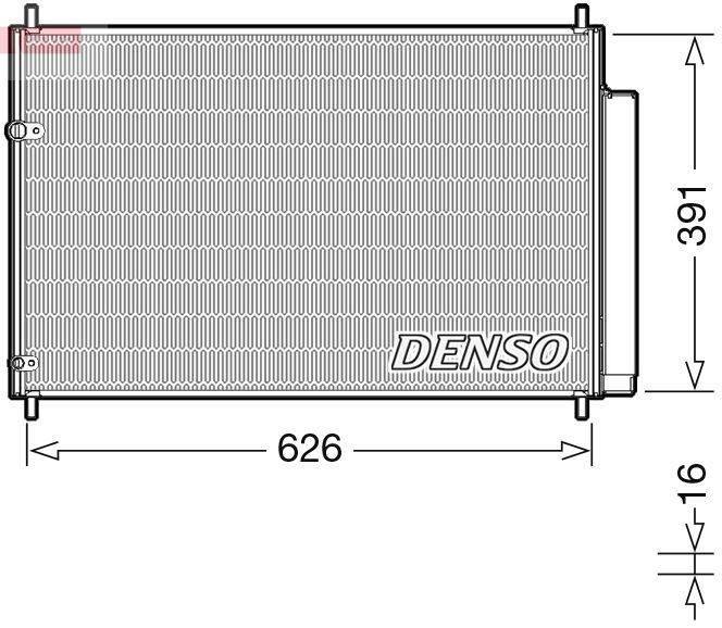 DCN50041 Denso Radiador de aire acondicionado