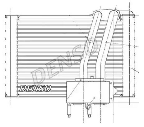 DEV07005 Denso Evaporador, aire acondicionado
