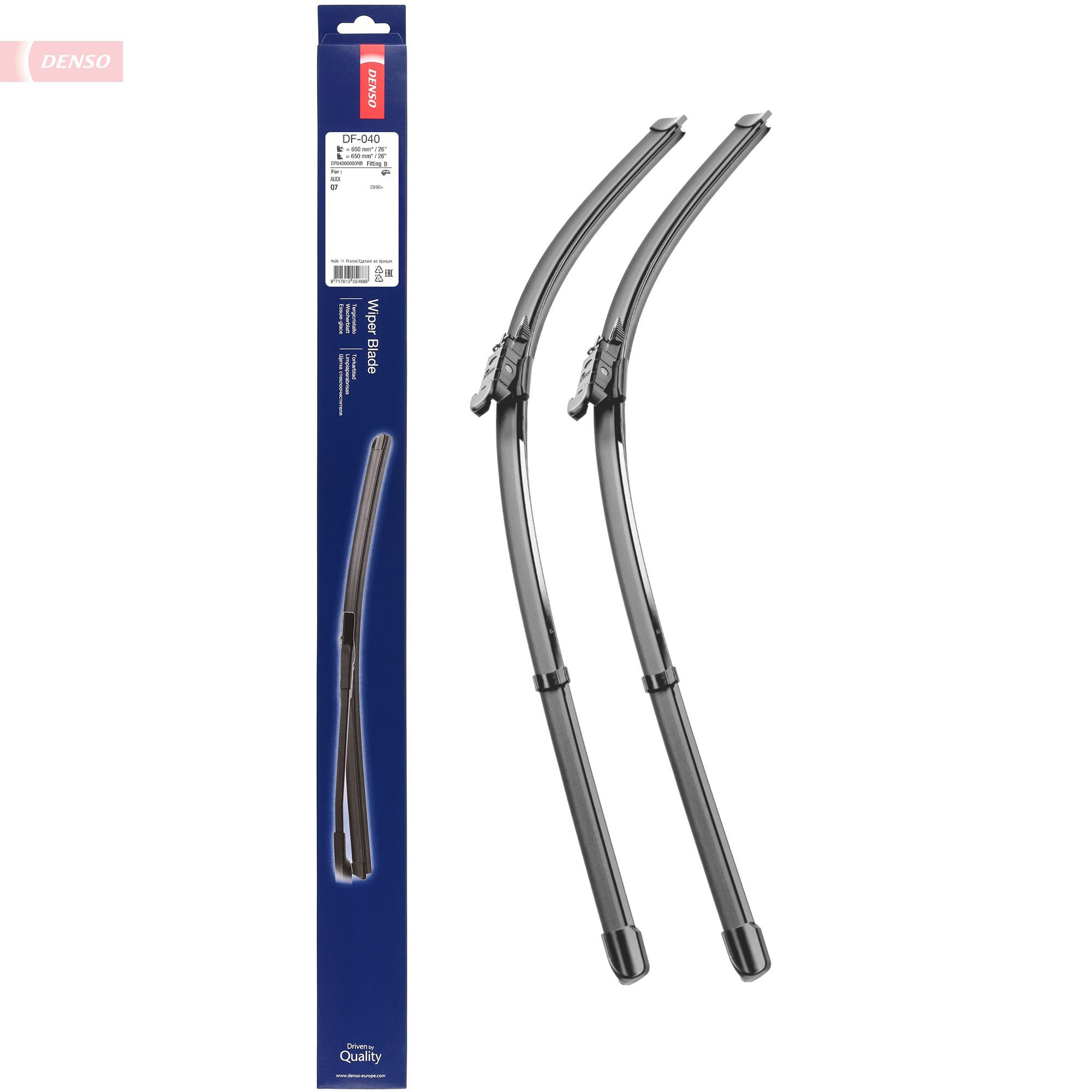 Comprar DF040 Denso Juego de escobillas de luna delantera, 2 piezas