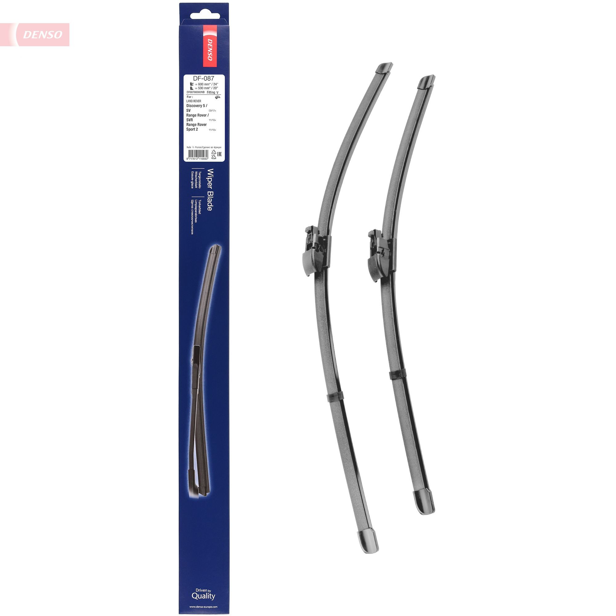 Escobillas delanteras Denso DF087 precio, desde 22,52 EUR
