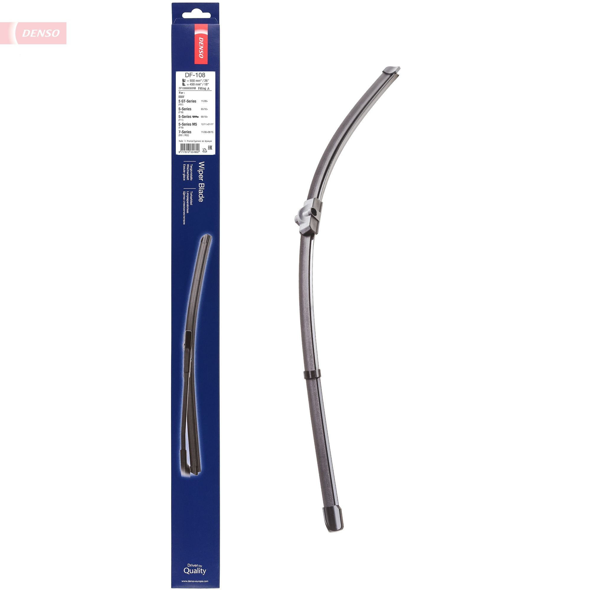 Comprar DF108 Denso Juego de escobillas de luna delantera, 2 piezas