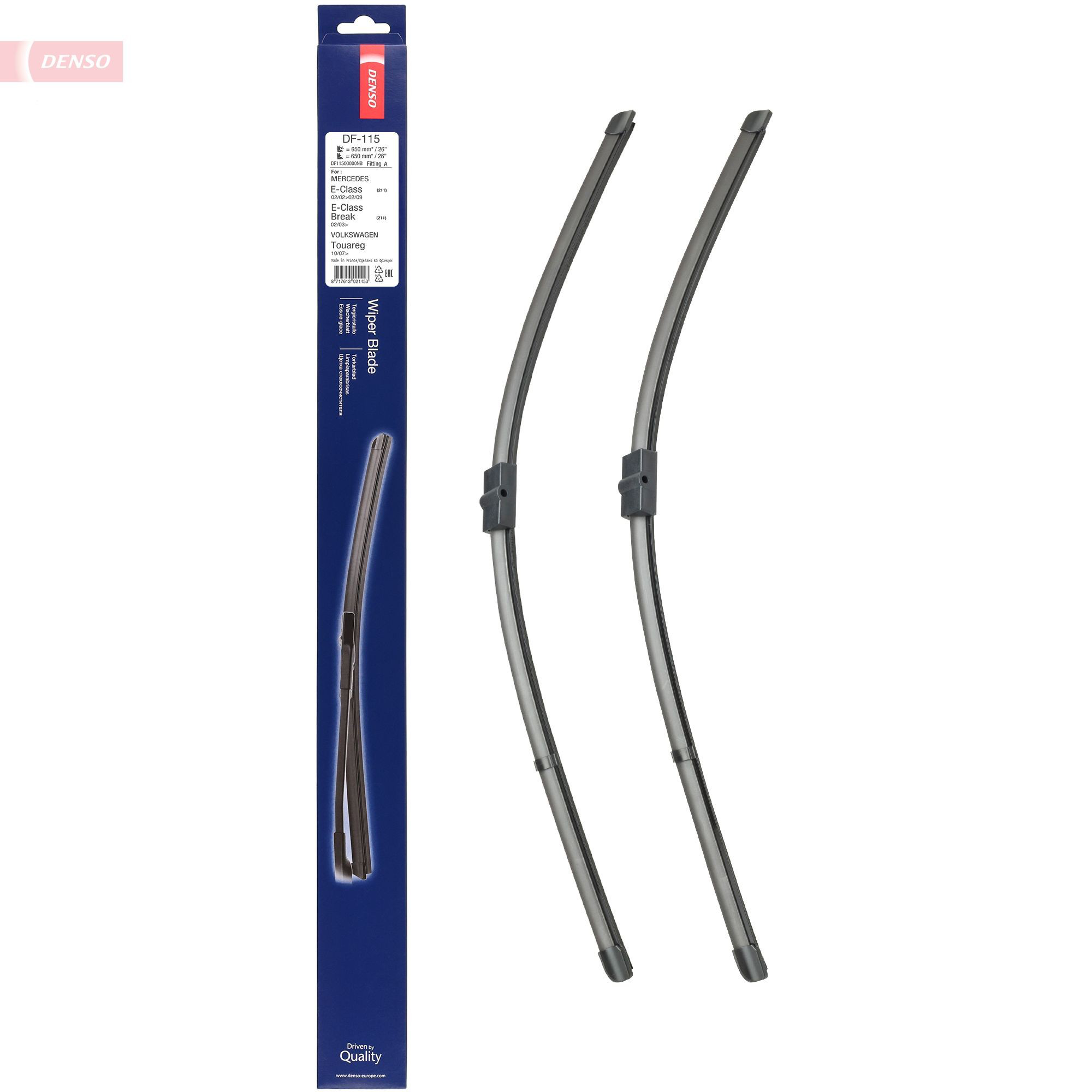 Comprar DF115 Denso Juego de escobillas de luna delantera, 2 piezas
