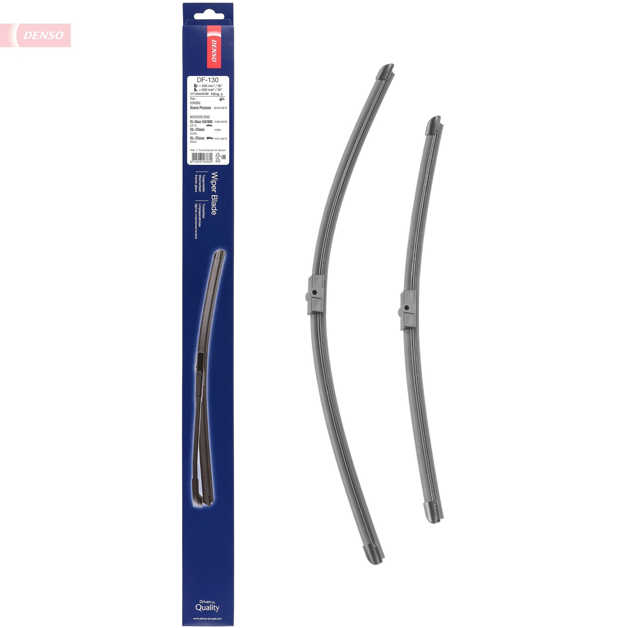 Limpiaparabrisas delantera Denso DF130