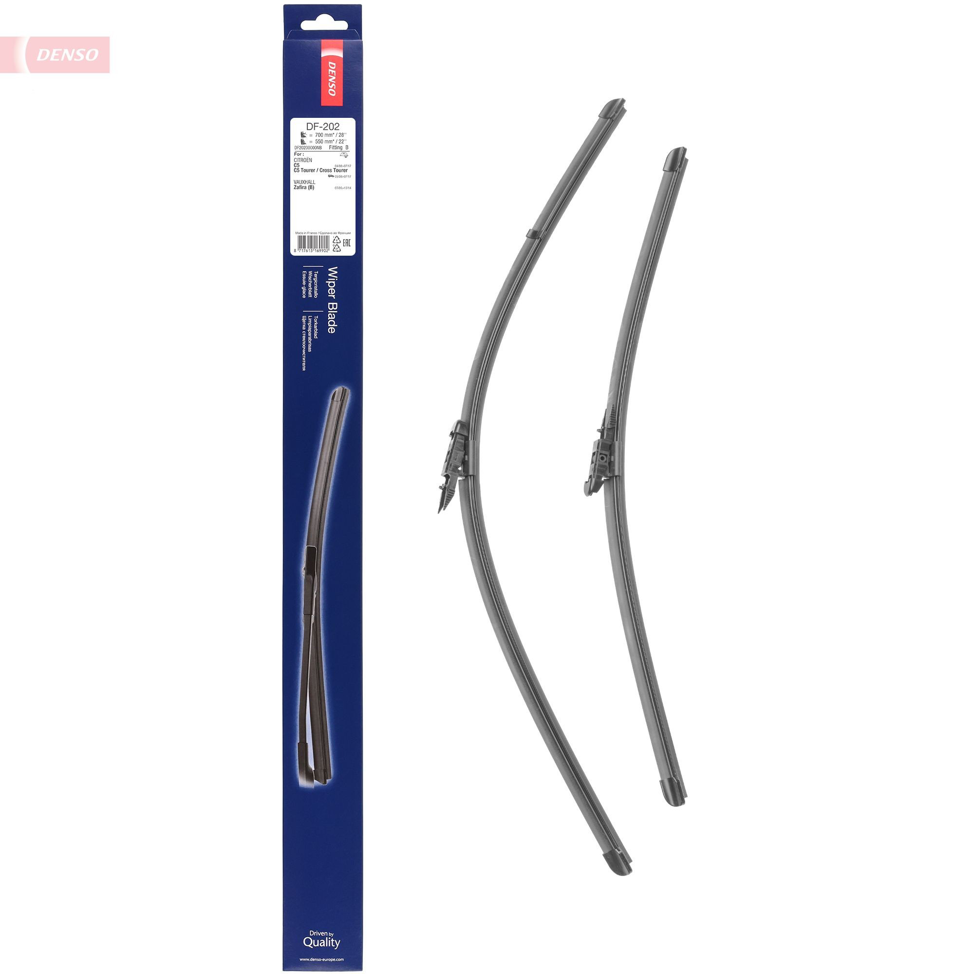 Escobilla del limpiaparabrisas del lado del pasajero Denso DF202 precio, desde 23,53 EUR