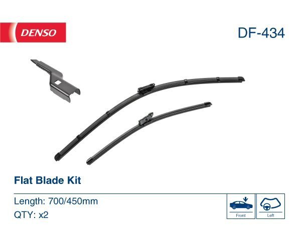 Comprar DF434 Denso Juego de escobillas de luna delantera, 2 piezas