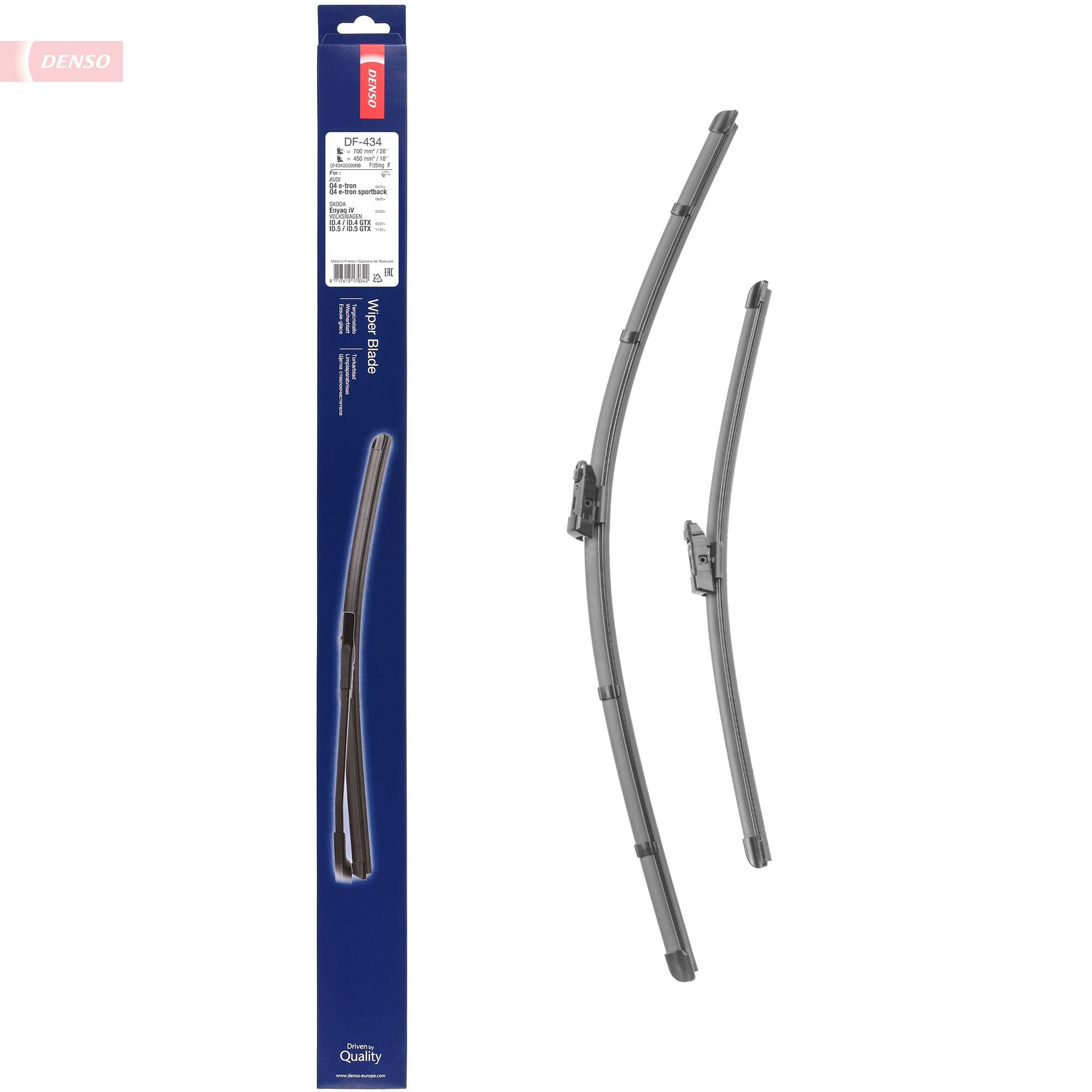 Escobillas delanteras Denso DF434 precio, desde 10,57 EUR