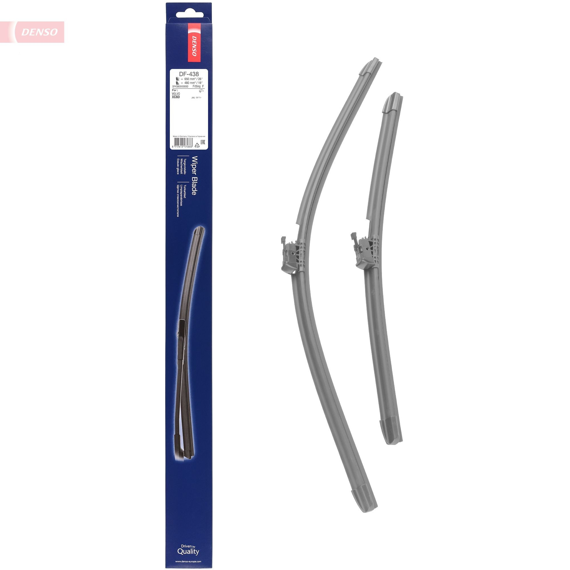  Escobilla del limpiaparabrisas del lado del conductor Volvo XC60 2