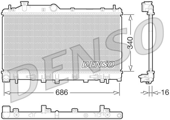 DRM36015 Denso Refrigeración del motor