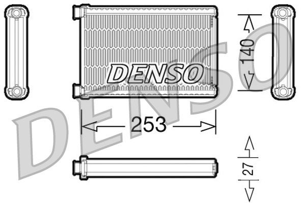 DRR05005 Denso Radiador interior