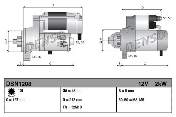 Comprar DSN1208 Denso Motores de arranque