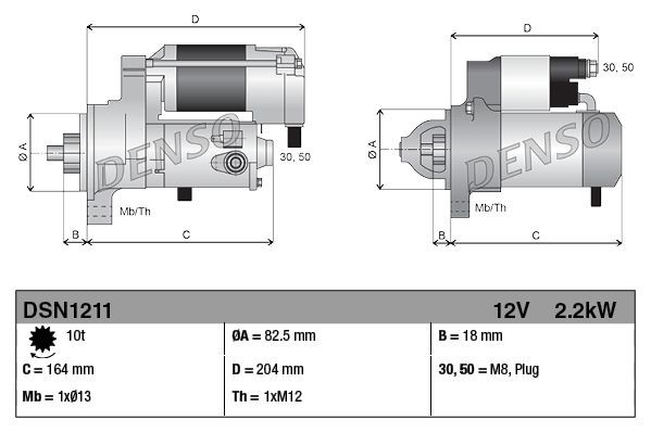 Comprar DSN1211 Denso Motores de arranque